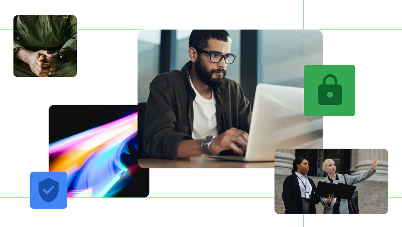 Ilustración abstracta del Google Blog sobre la inversión de Google en seguridad de código abierto