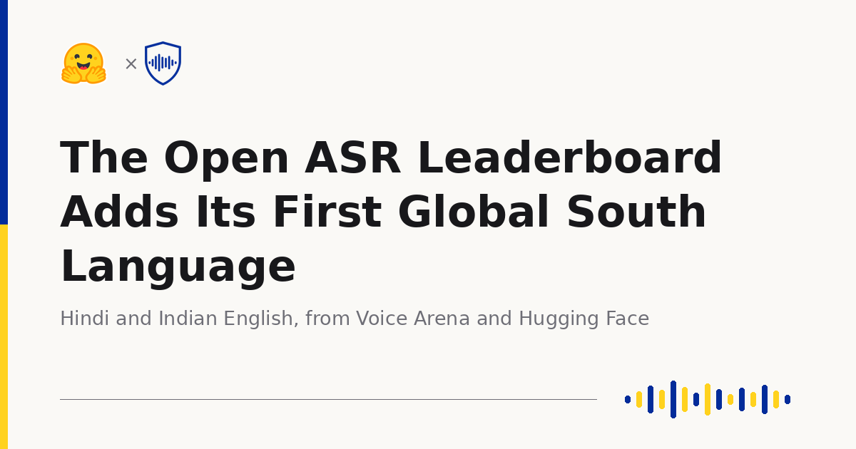Evaluación del Open ASR Leaderboard para inglés indio y hindi