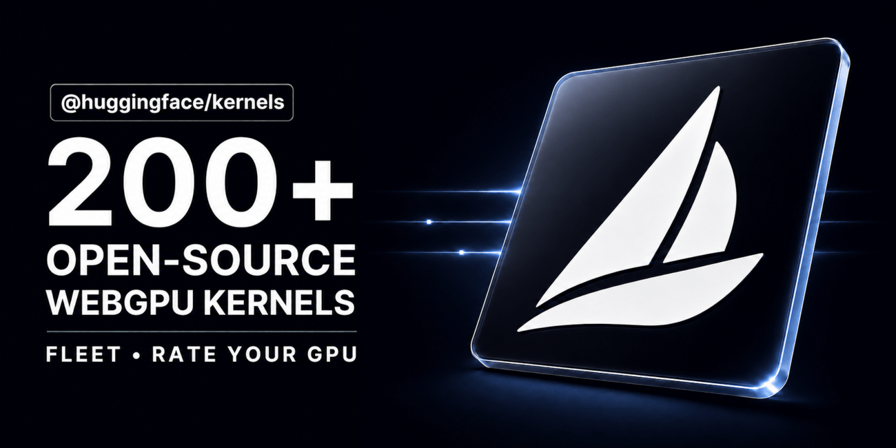Illustration du benchmark des kernels WebGPU de Hugging Face