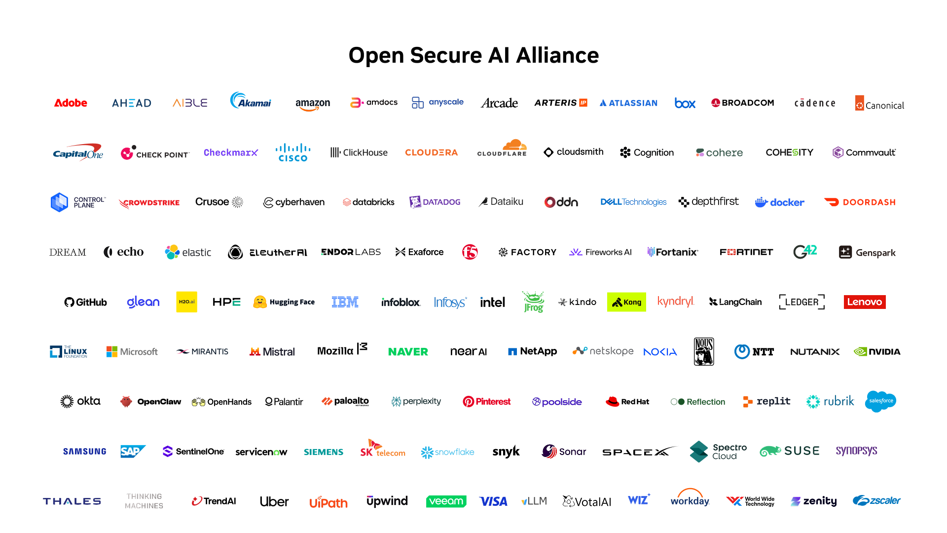 Open Secure AI Alliance logo artwork for NVIDIA's AI safety and cybersecurity initiative